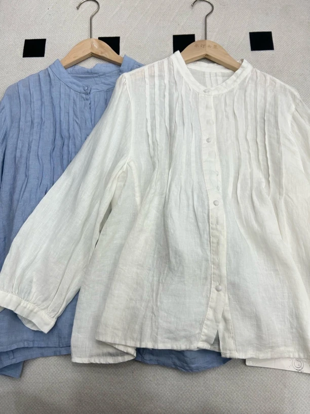 春款休闲百搭纯色衬衣