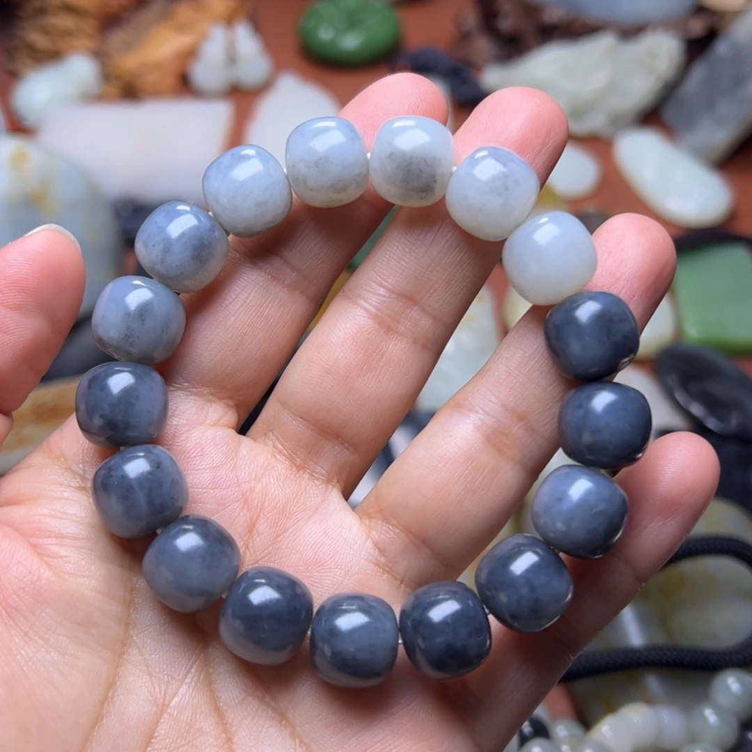 和田玉未镶嵌手链