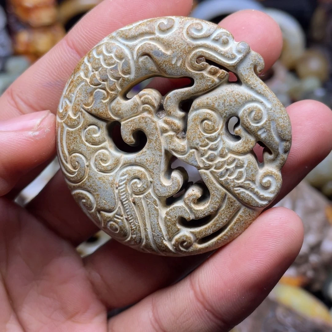 和田玉（糖玉）挂件未镶嵌