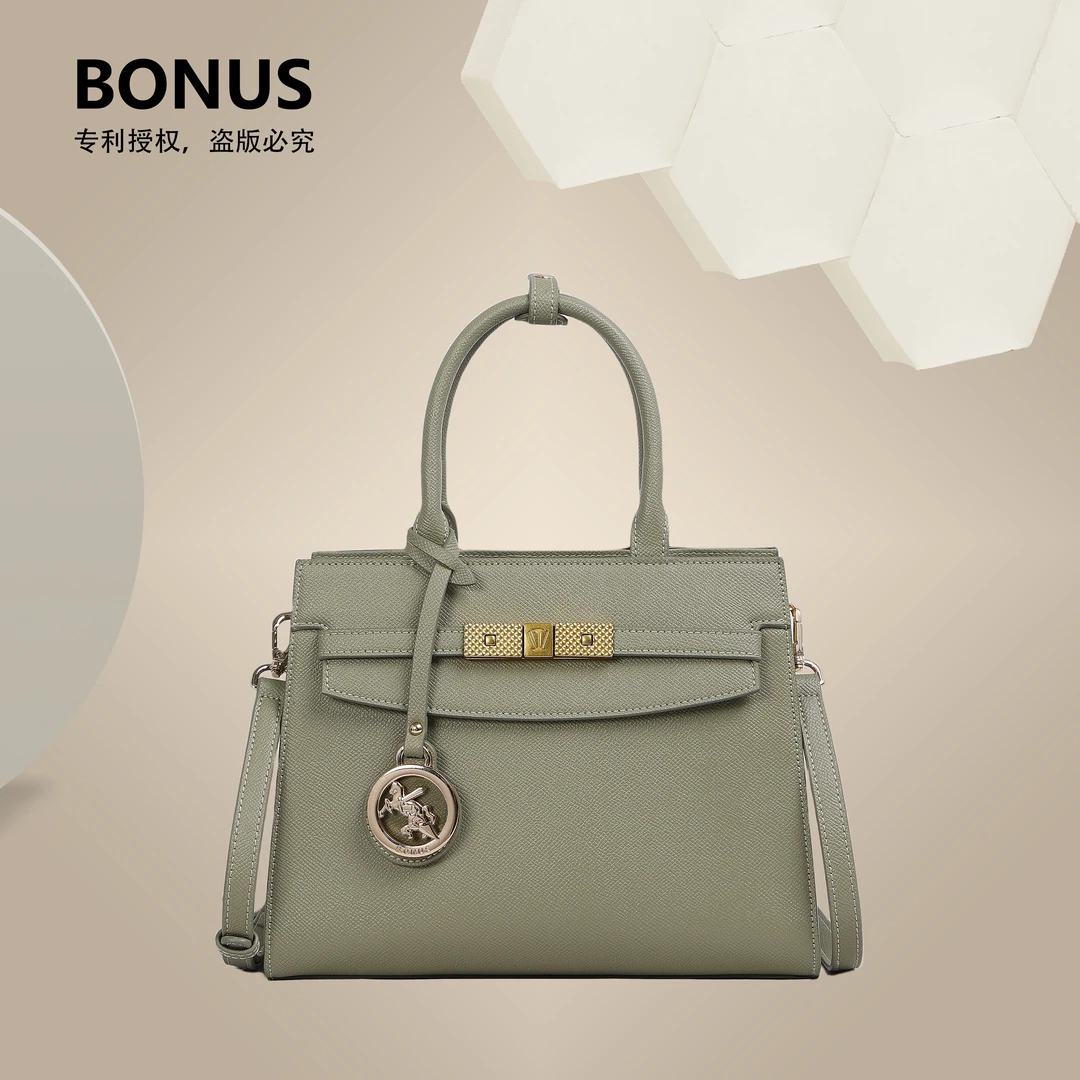 BONEY/新款高端百搭复古女士其实手提包托特包斜挎包（9115）