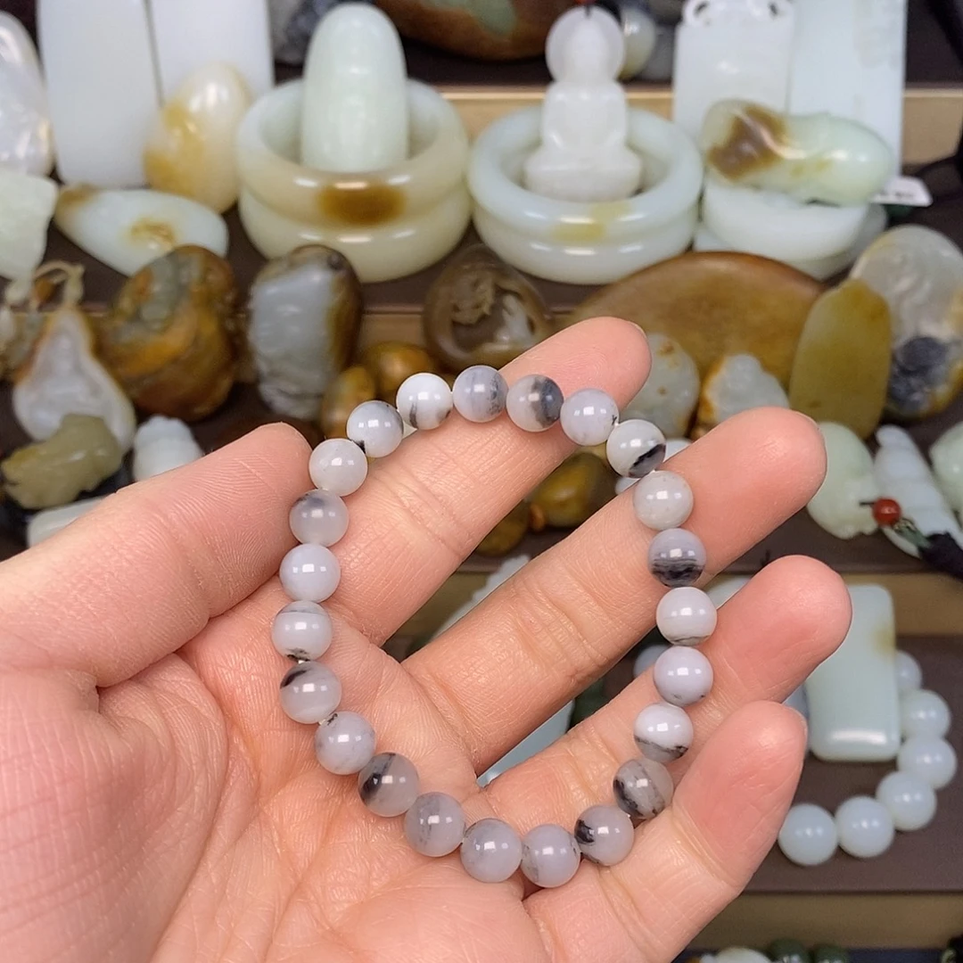 和田玉未镶嵌手串