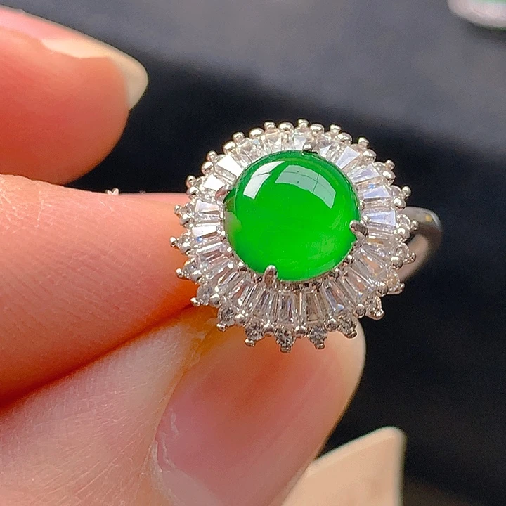 翡翠银S925镶嵌颈饰