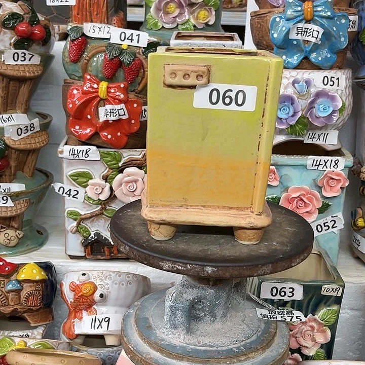 紫砂花盆粗陶材质多肉花盆