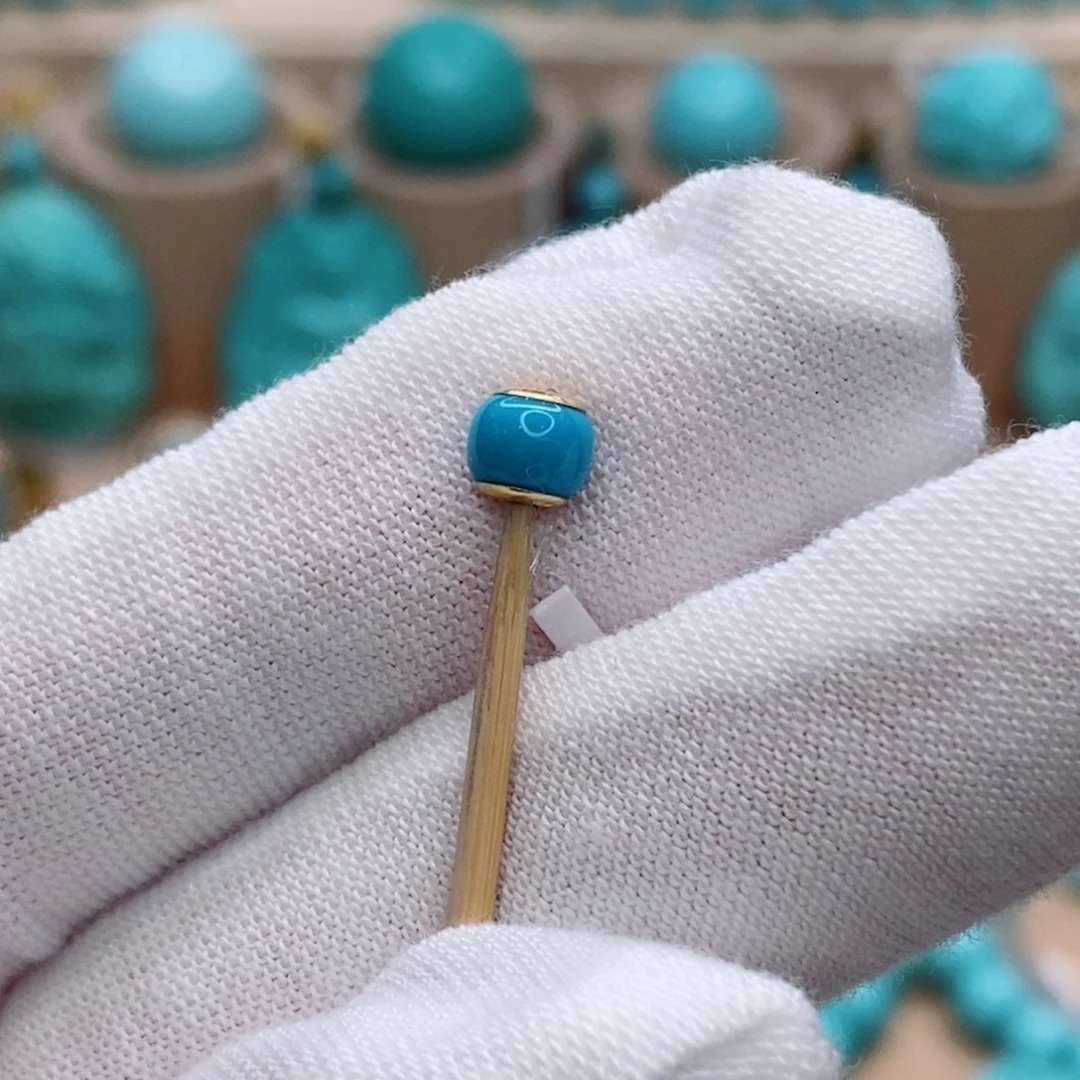 绿松石未镶嵌珠宝奇石5.4mm