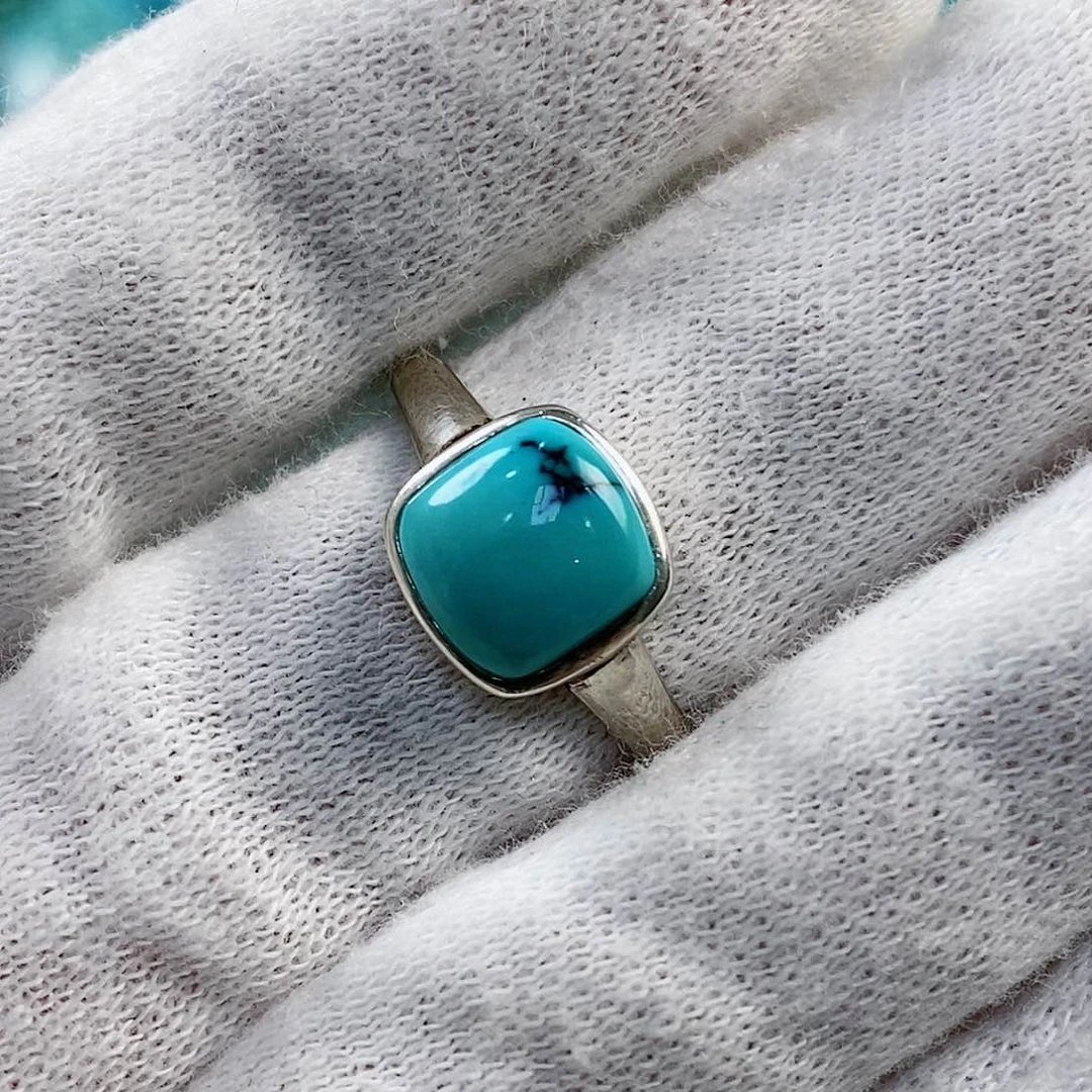 绿松石配饰银S925镶嵌嘉*