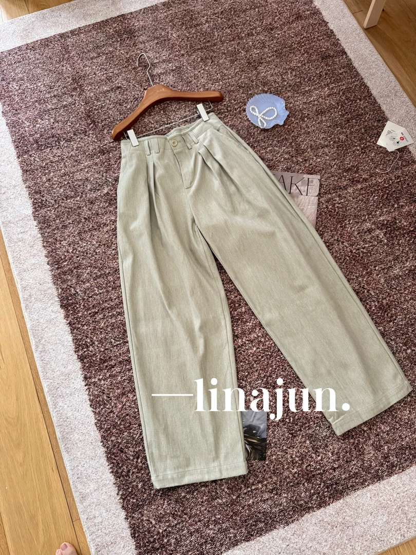 8.4春秋新款韩系少女风两色休闲裤