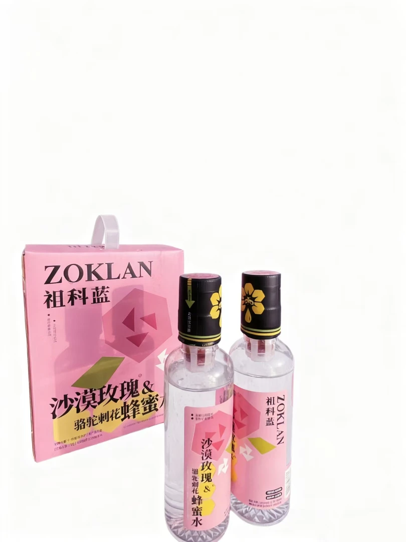 新疆祖科蓝沙漠玫瑰&骆驼刺花蜂蜜水，净含量：330ml*6瓶，