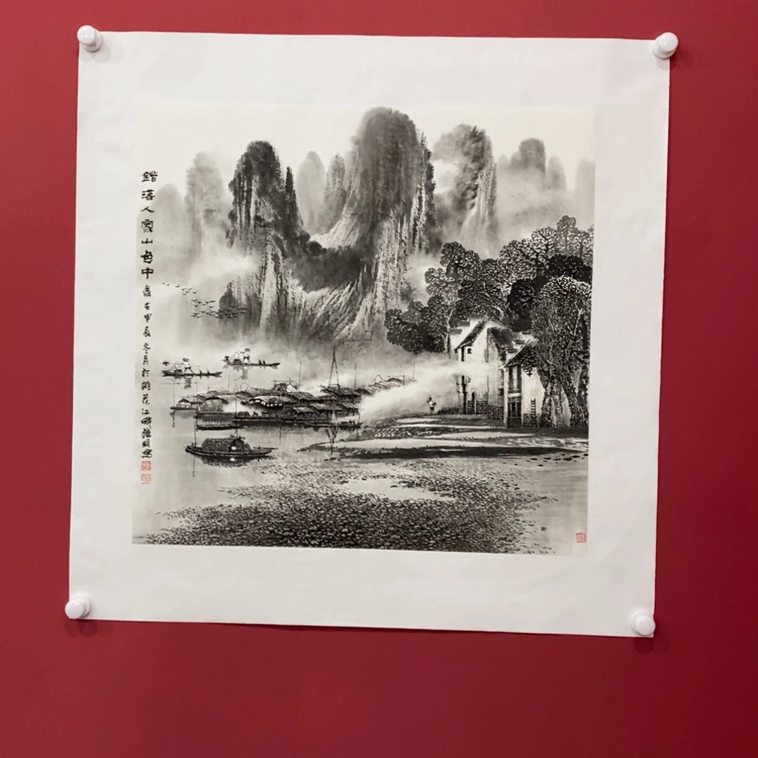 国画莫桂明四尺斗方精品佳作