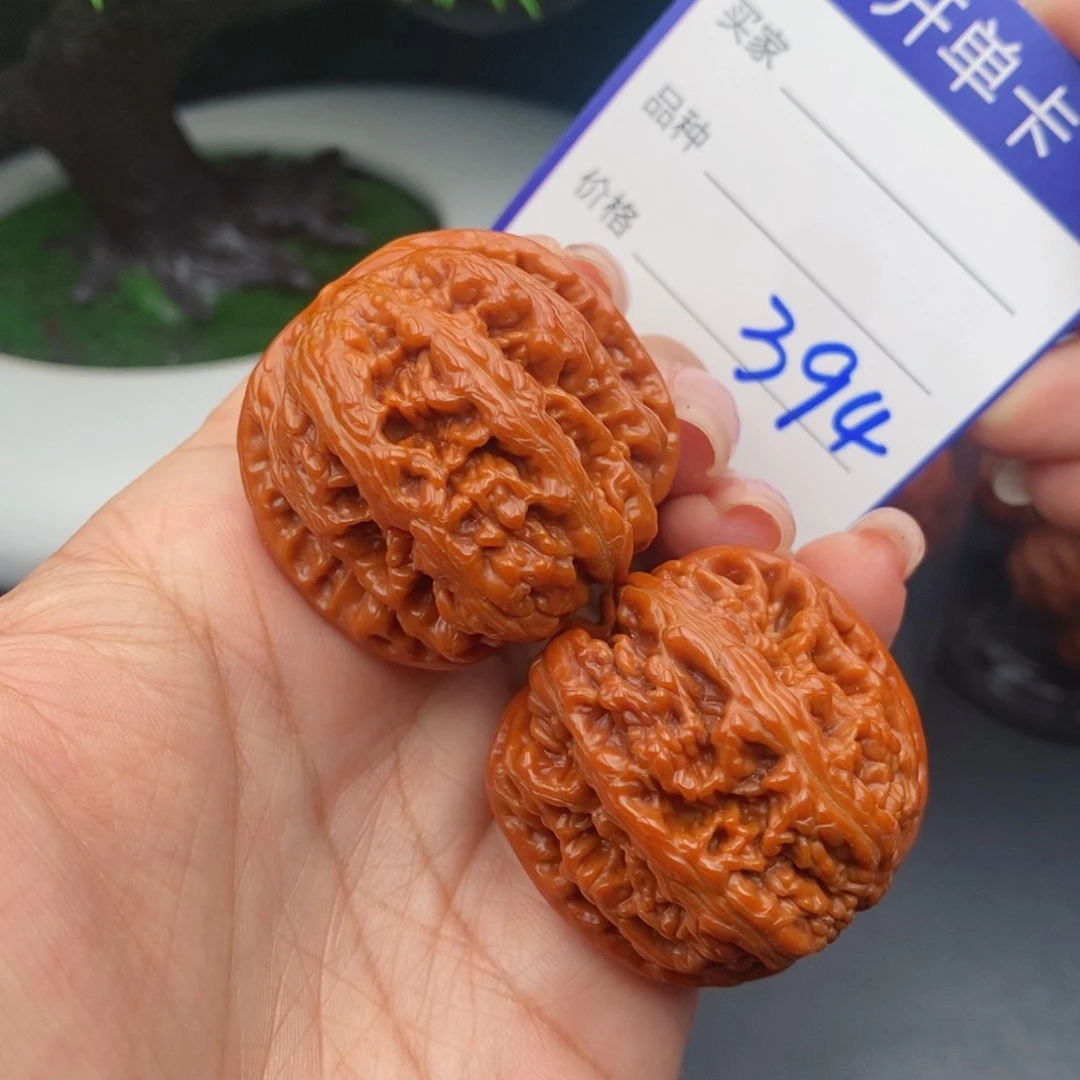 文玩核桃把件38粗筋394