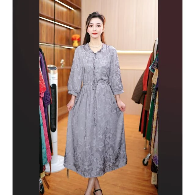 6228-33新款女士中袖连衣裙
