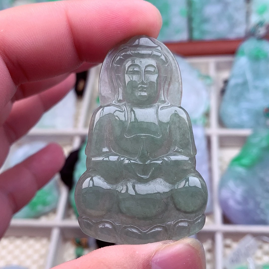 翡翠未镶嵌吊坠(不含链)