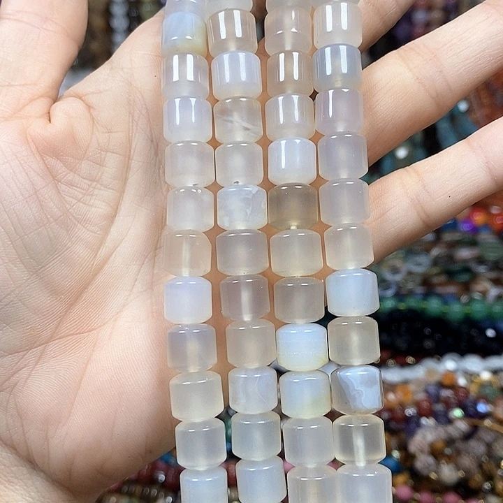 玛瑙/玉髓未镶嵌珠宝半成品玛瑙卡10mm