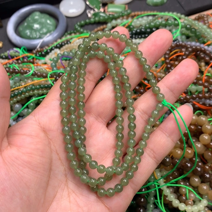 和田玉未镶嵌手链14