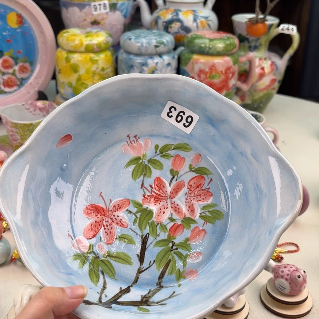 景德镇手绘高温釉下彩陶瓷茶具