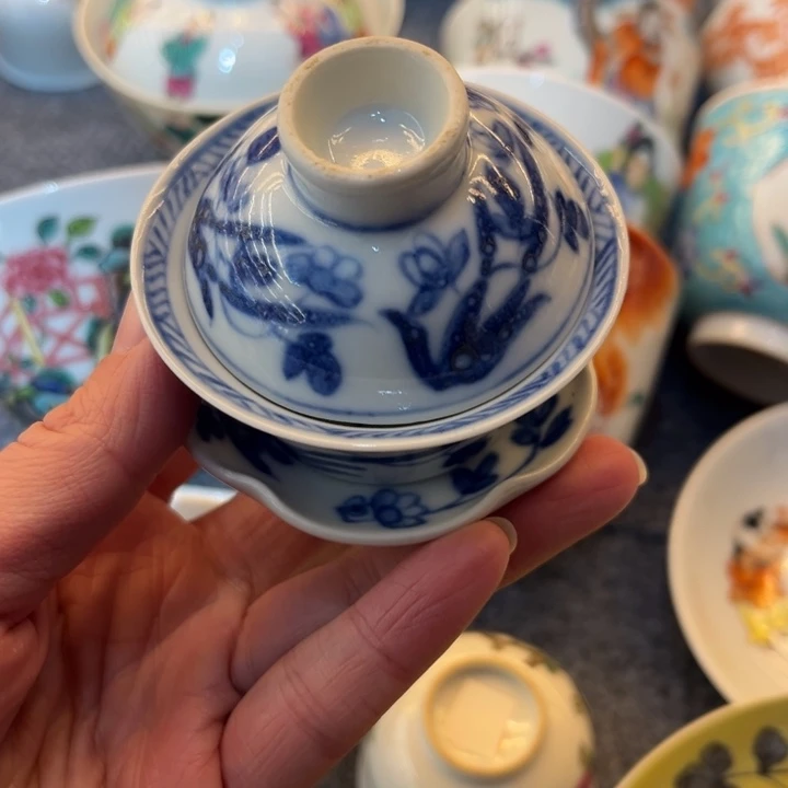 木***子手绘茶杯盖碗陶瓷