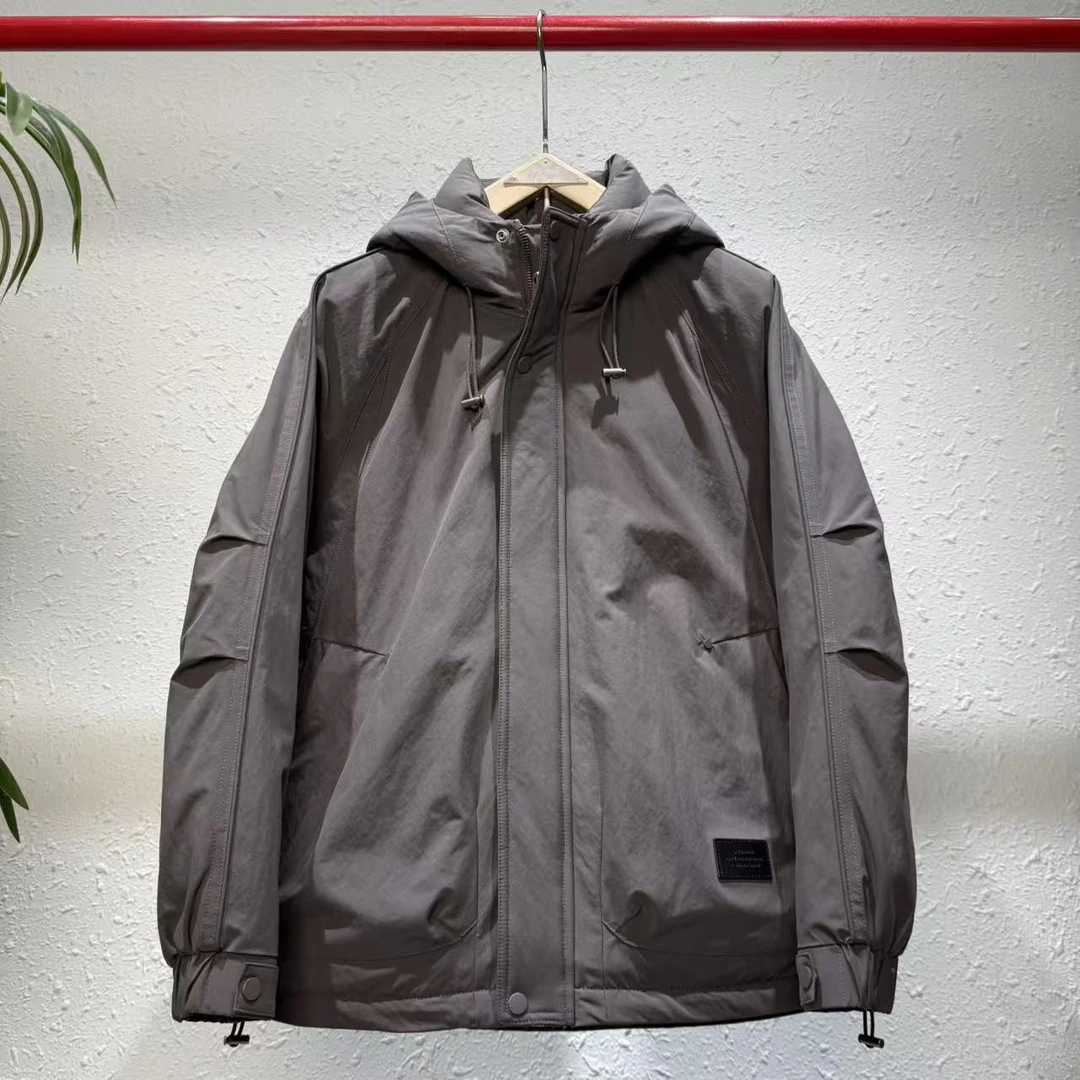 「国标羽绒服」2025冬季新款潮流百搭时尚连帽加厚羽绒服-25605