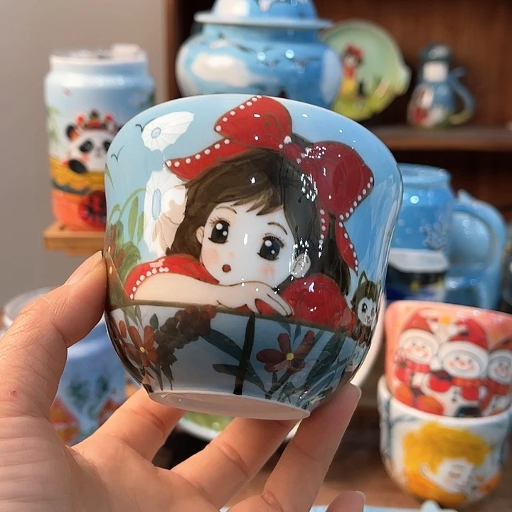 陶霜景德镇釉下手绘陶瓷