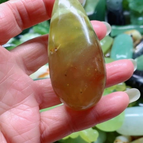 蛇纹石玉未镶嵌手把件