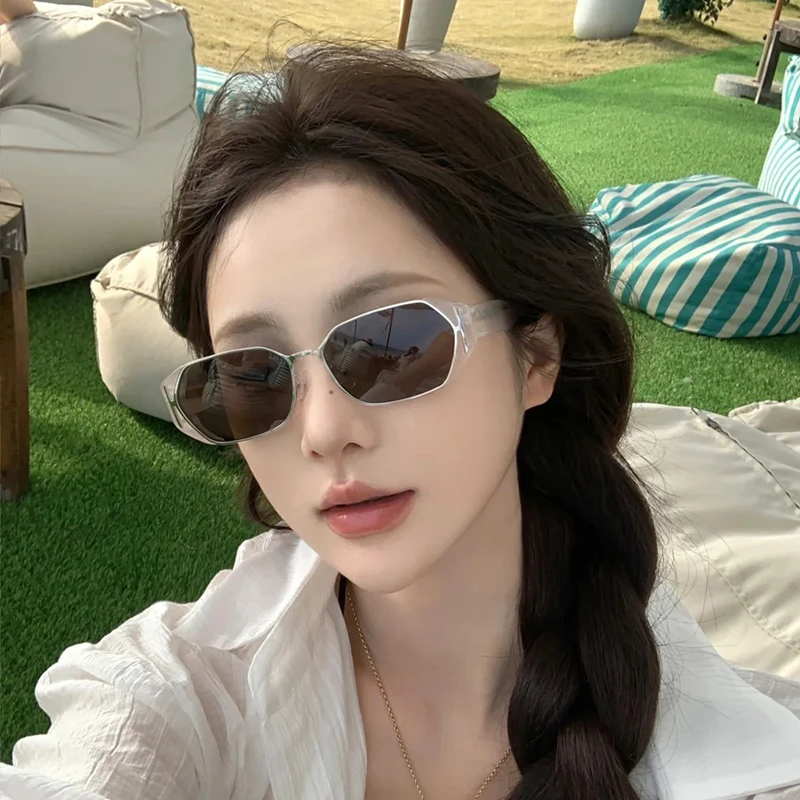 韩版复古小冰块薯薯墨镜女方框圆脸显瘦时髦高级感防紫外线太阳镜