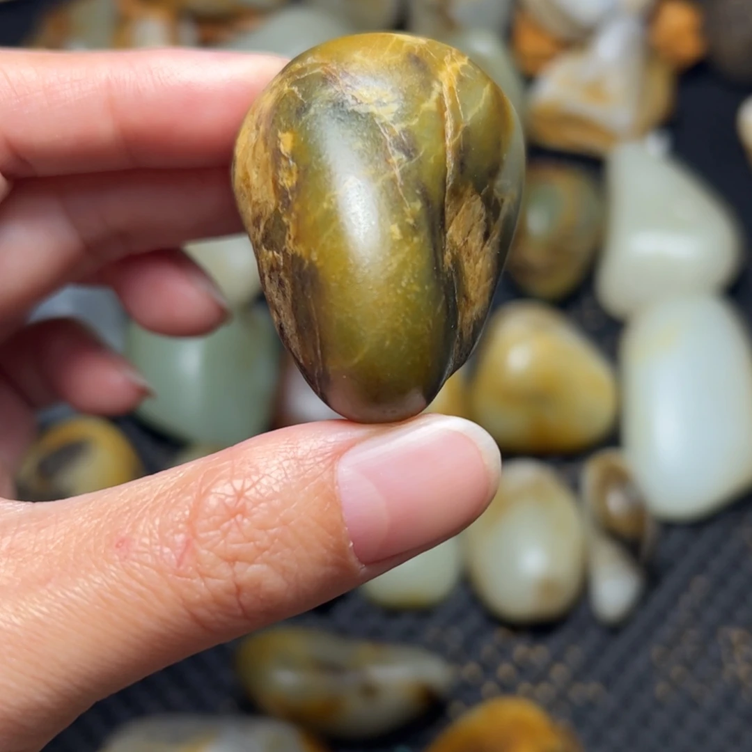 和田玉未镶嵌挂件A107