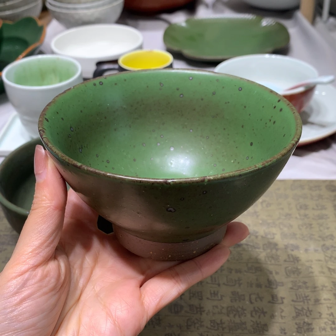 陶景德镇粗陶复古盘碗微瑕