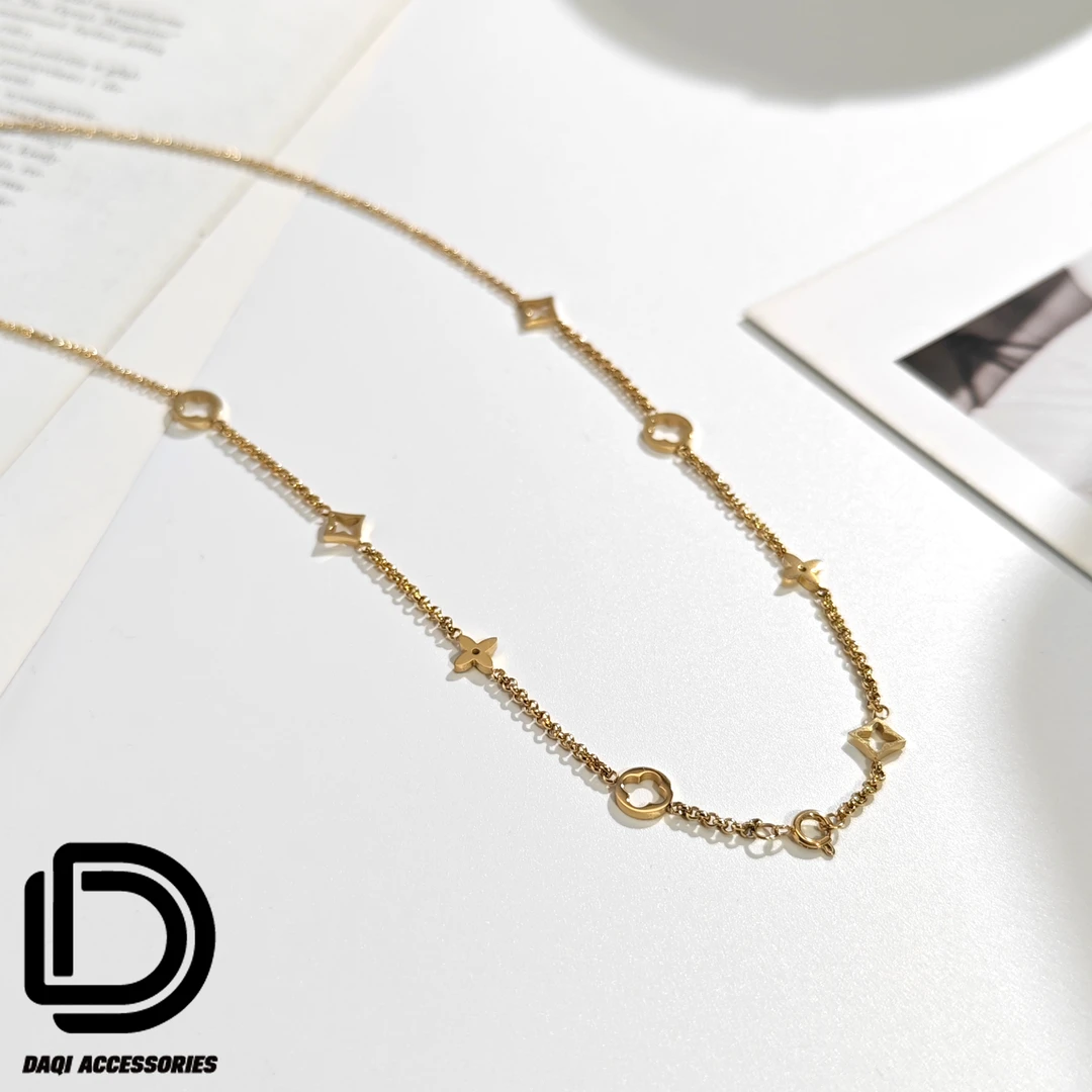 铜合金项链 1853大淇原创潮流小众设计符号轻奢项链