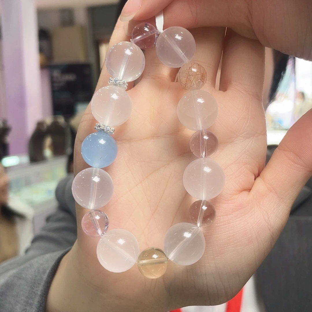未镶嵌手链水晶天然水晶多宝手串