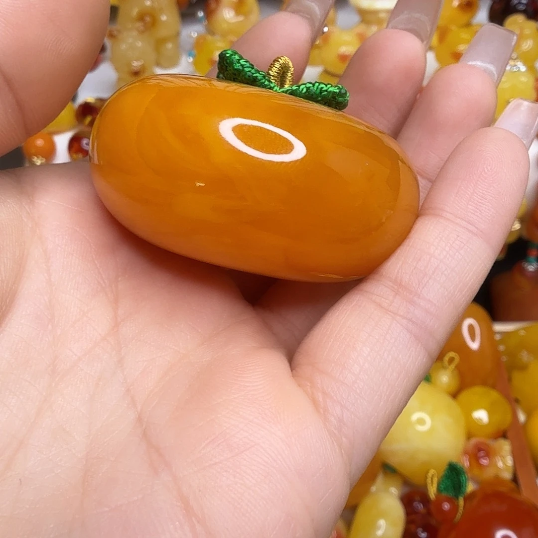 宝***欣非金属橙色柿子大号0140