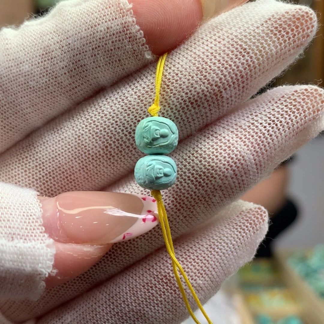 绿松石未镶嵌挂件