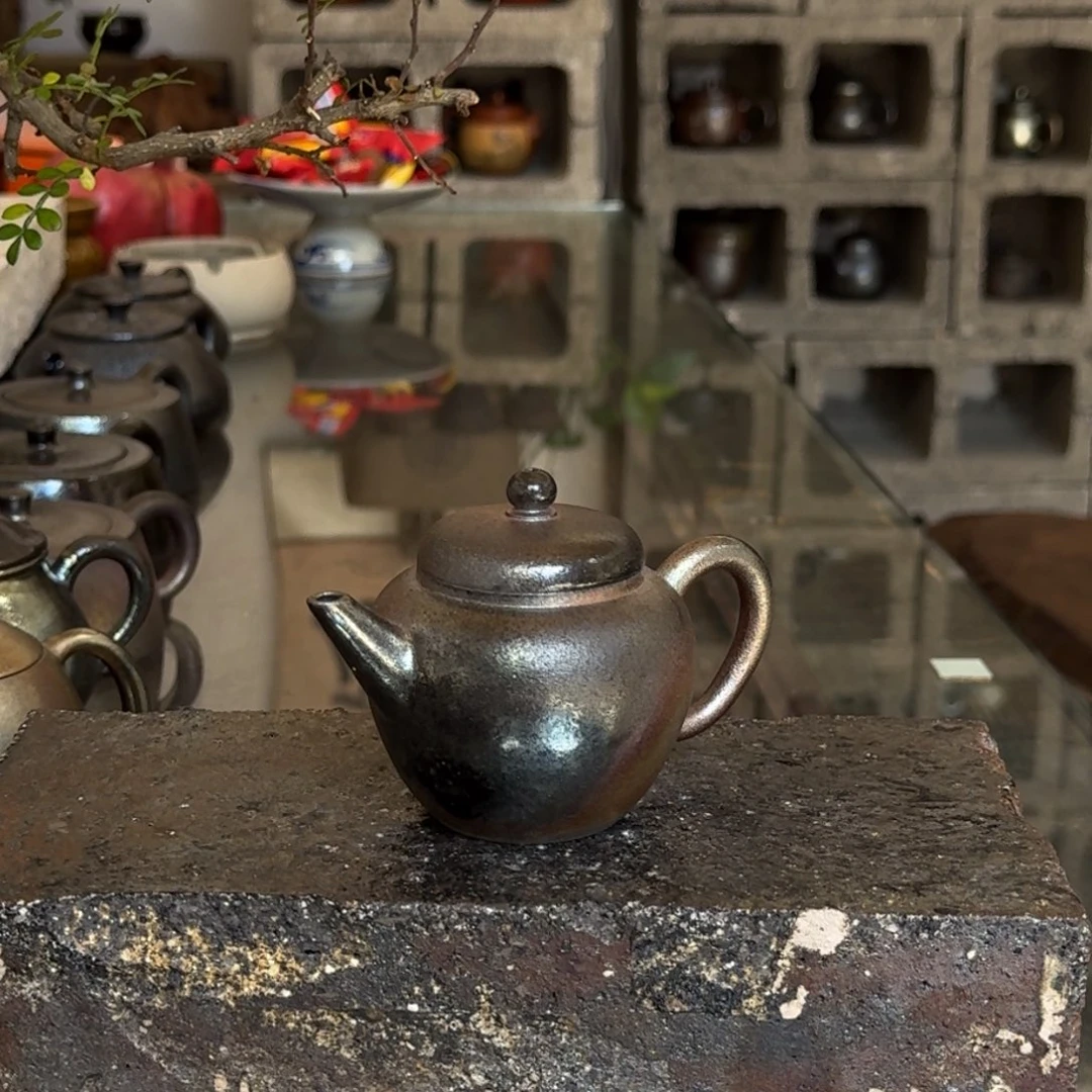 建水紫陶紫泥柴烧茶具