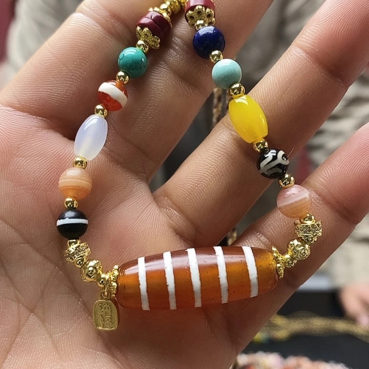 玛瑙/玉髓合金颈饰