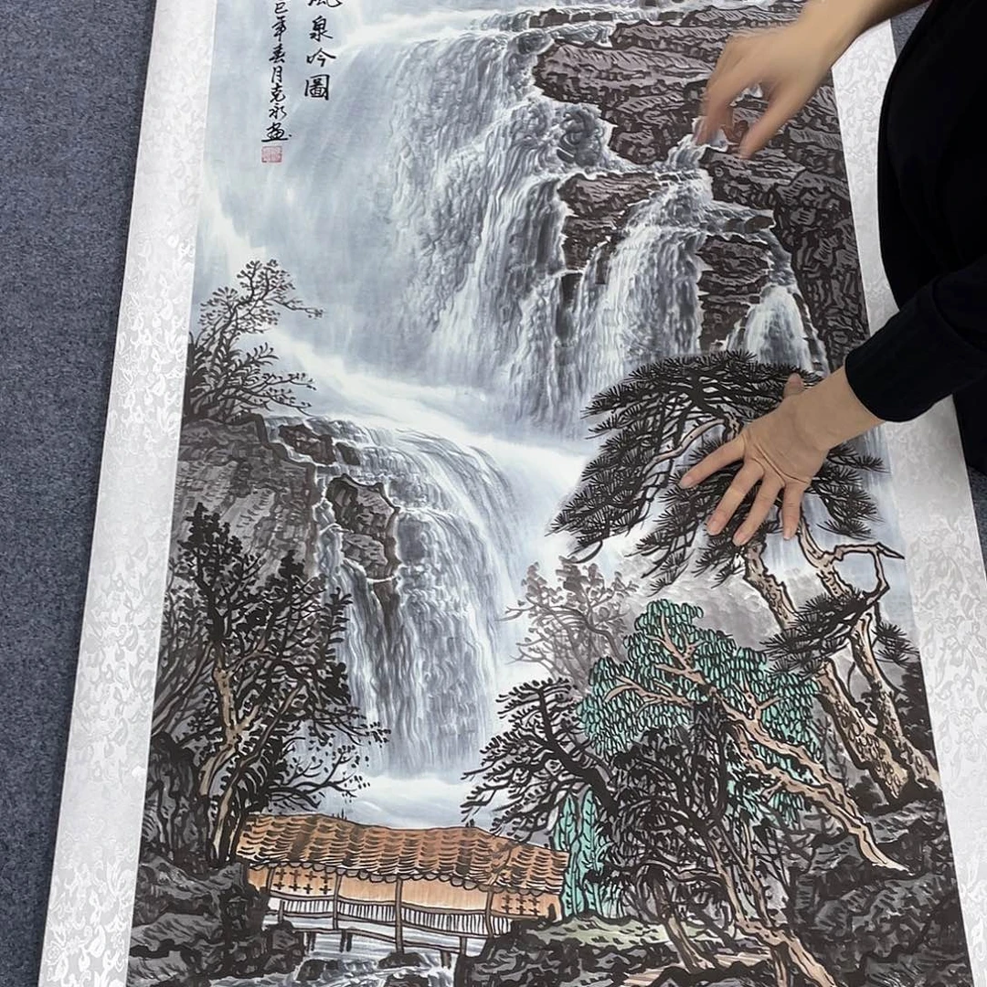 国画作品小姐姐放漏…