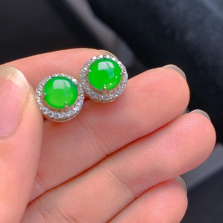 【闪购商品】翡翠银S925镶嵌颈饰翡翠