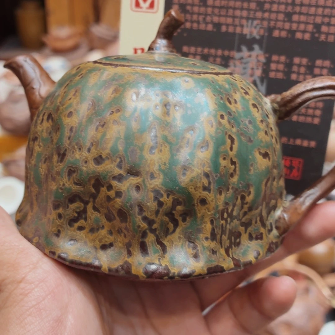 柴烧老岩泥高温茶器皿