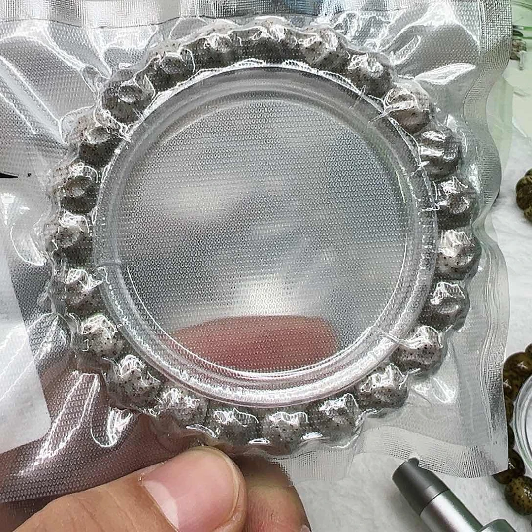 星月菩提手串83灭火糯冰石玉星月菩提单圈10无相