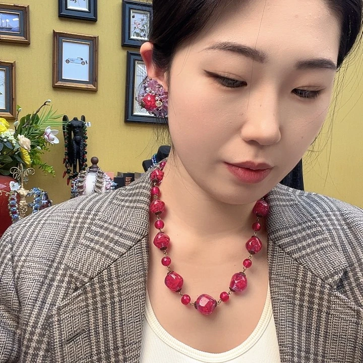 琉璃颈饰小*·编号351 一套