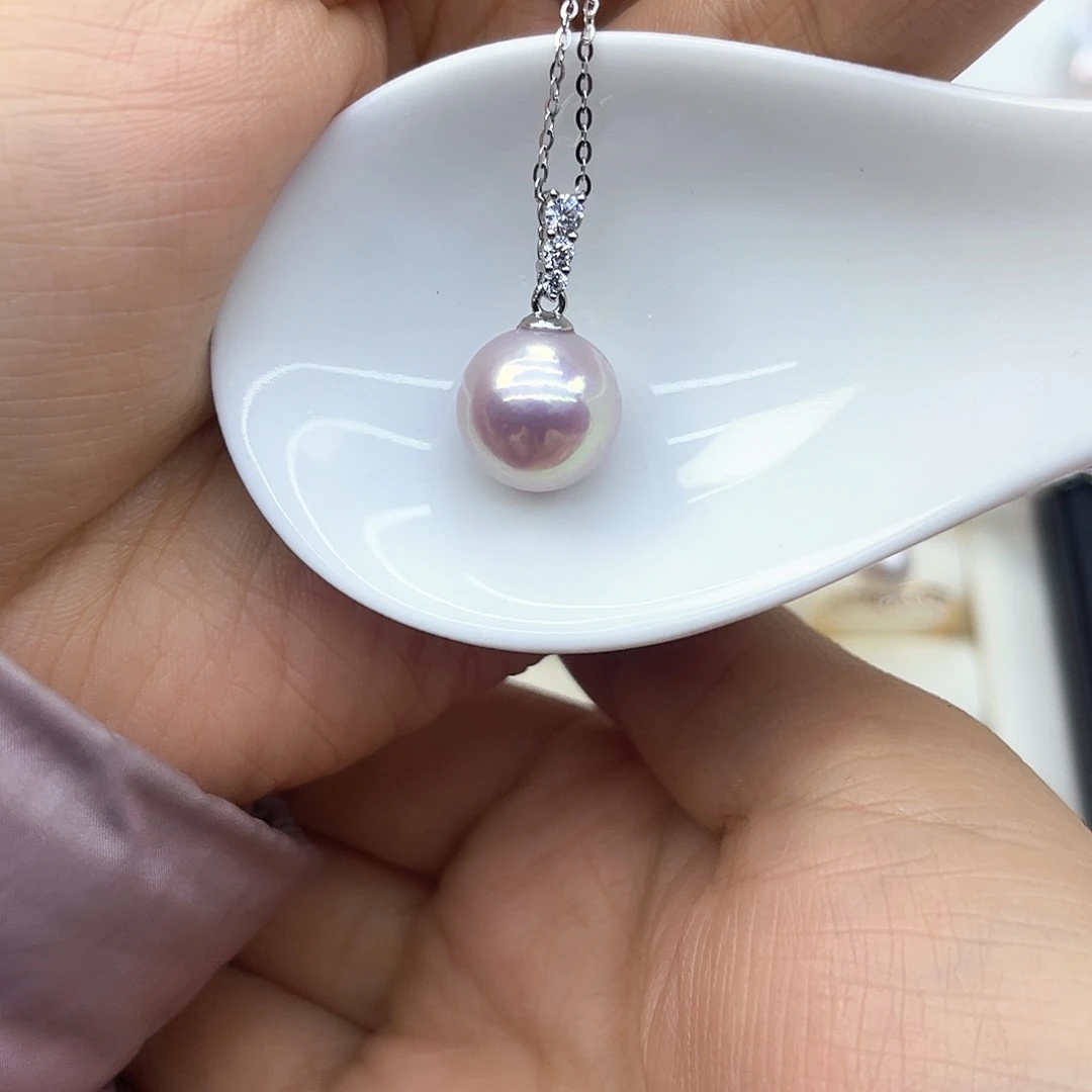 淡水珍珠颈饰银S925镶嵌