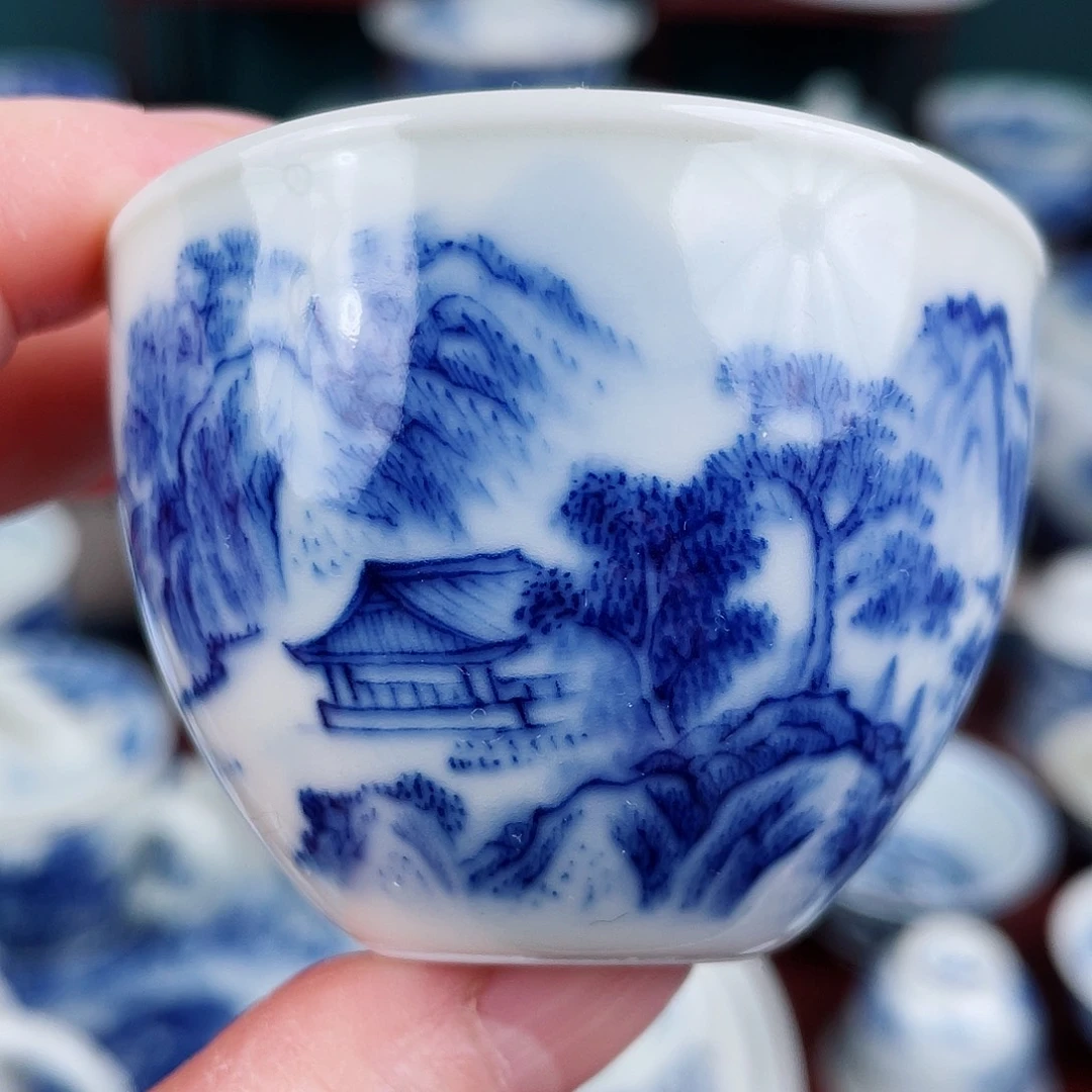 *️****手工手绘青花，青花