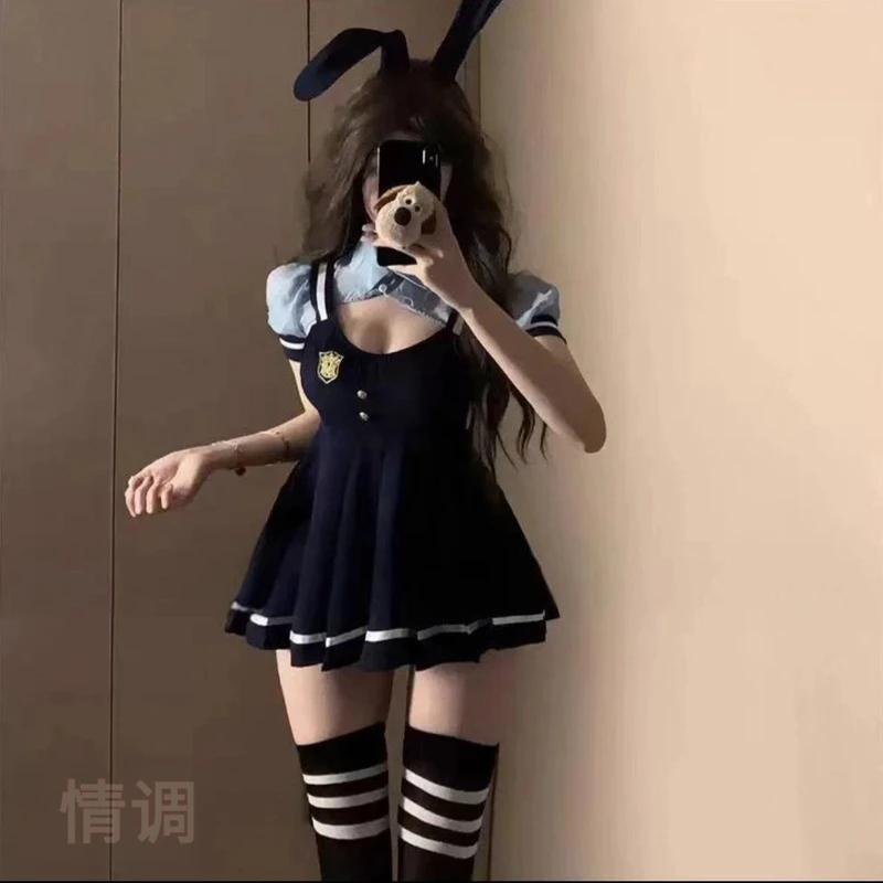 2025新款跨年成人情侣趣味服装制服内衣高级感约会战袍角色扮演女