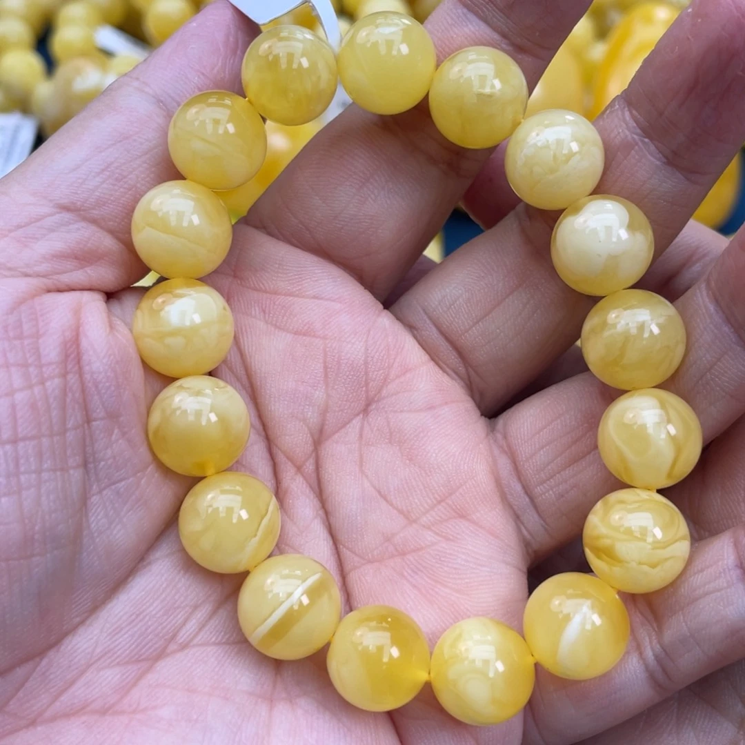 琥珀裸石未镶嵌琥珀蜜蜡11m m