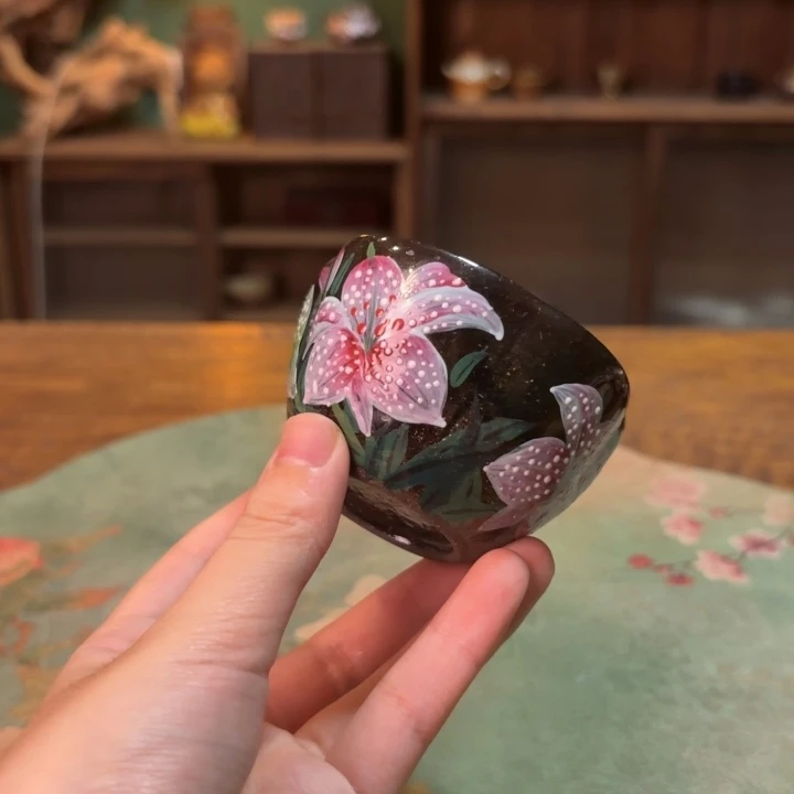 柴烧纯手工手绘陶瓷