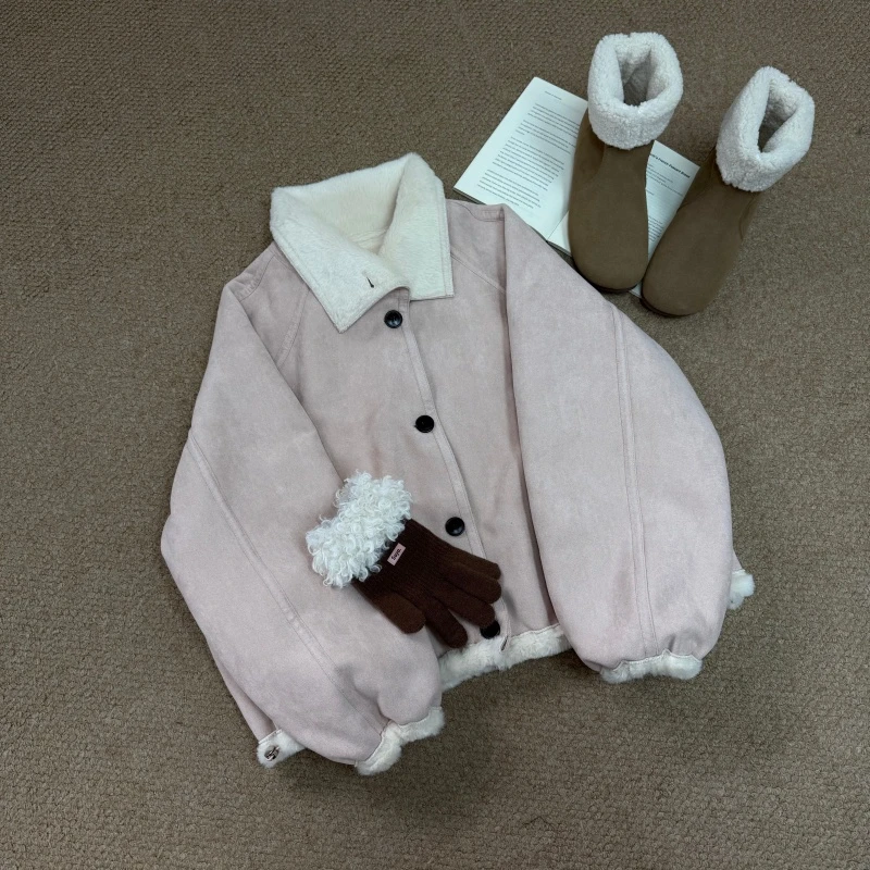 艺安【奥法庄园】韩系定制款拼接显瘦兔毛高端重磅防风保暖秋冬外套