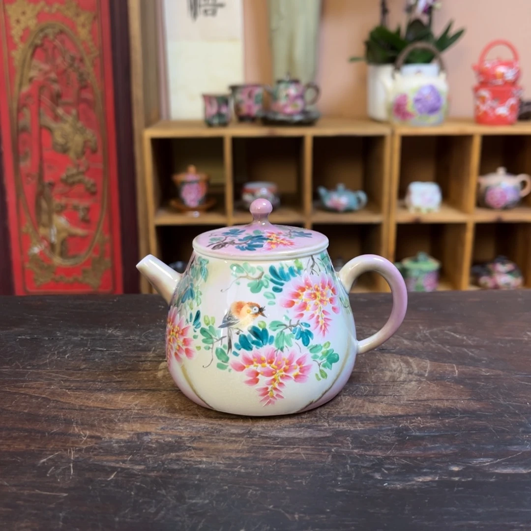 柴烧手工手绘陶瓷