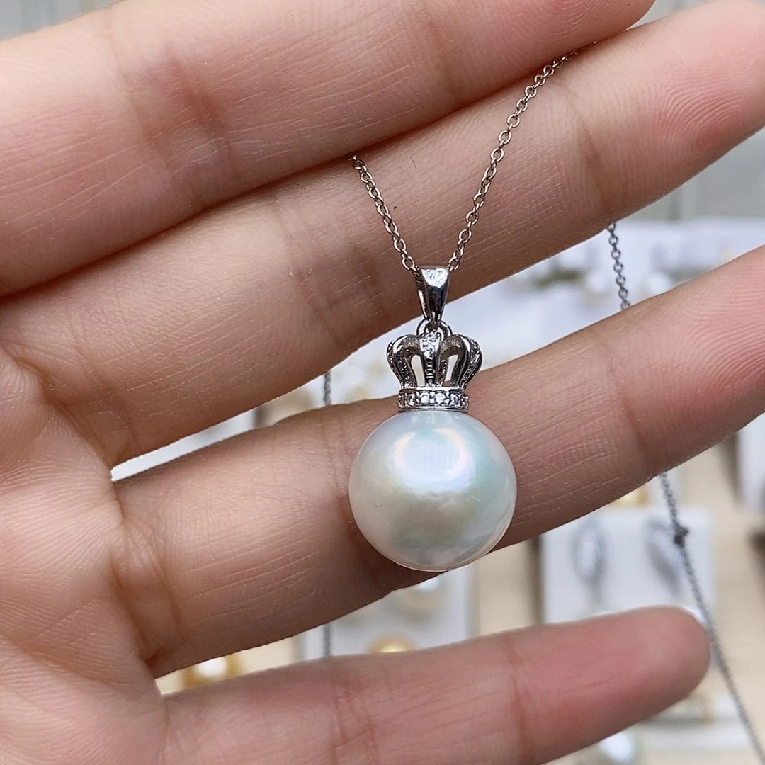 淡水珍珠颈饰银S925镶嵌