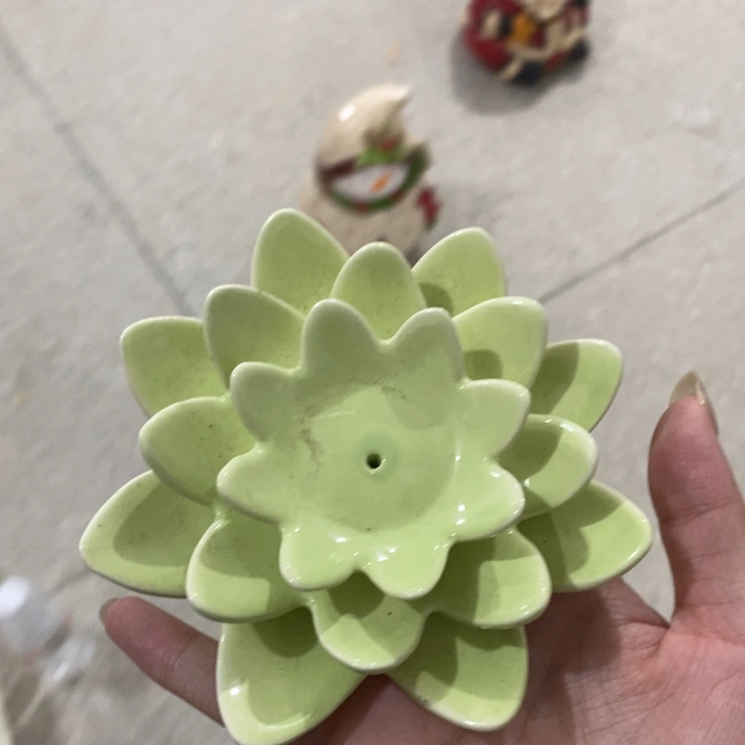 菠***敏德化陶瓷微瑕冰裂18包邮 介意慎拍