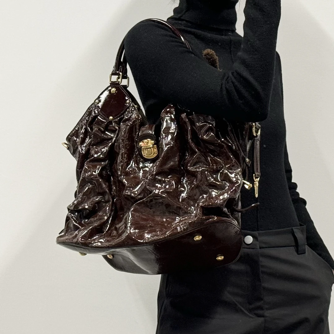 95新 LouisVuitton/路易威登 lv巧克力色秀款单肩包