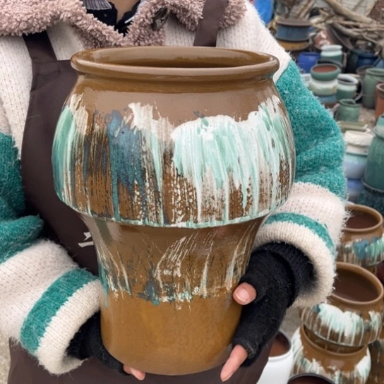 红陶口20高34正品