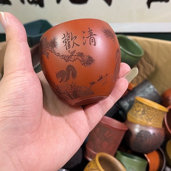 茶杯紫砂全手工紫砂主人杯