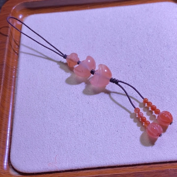 南红玛瑙未镶嵌手链手机瓜