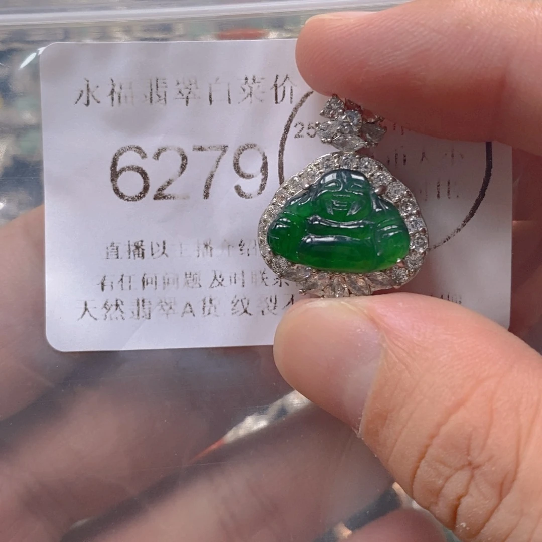 翡翠未镶嵌吊坠(不含链)